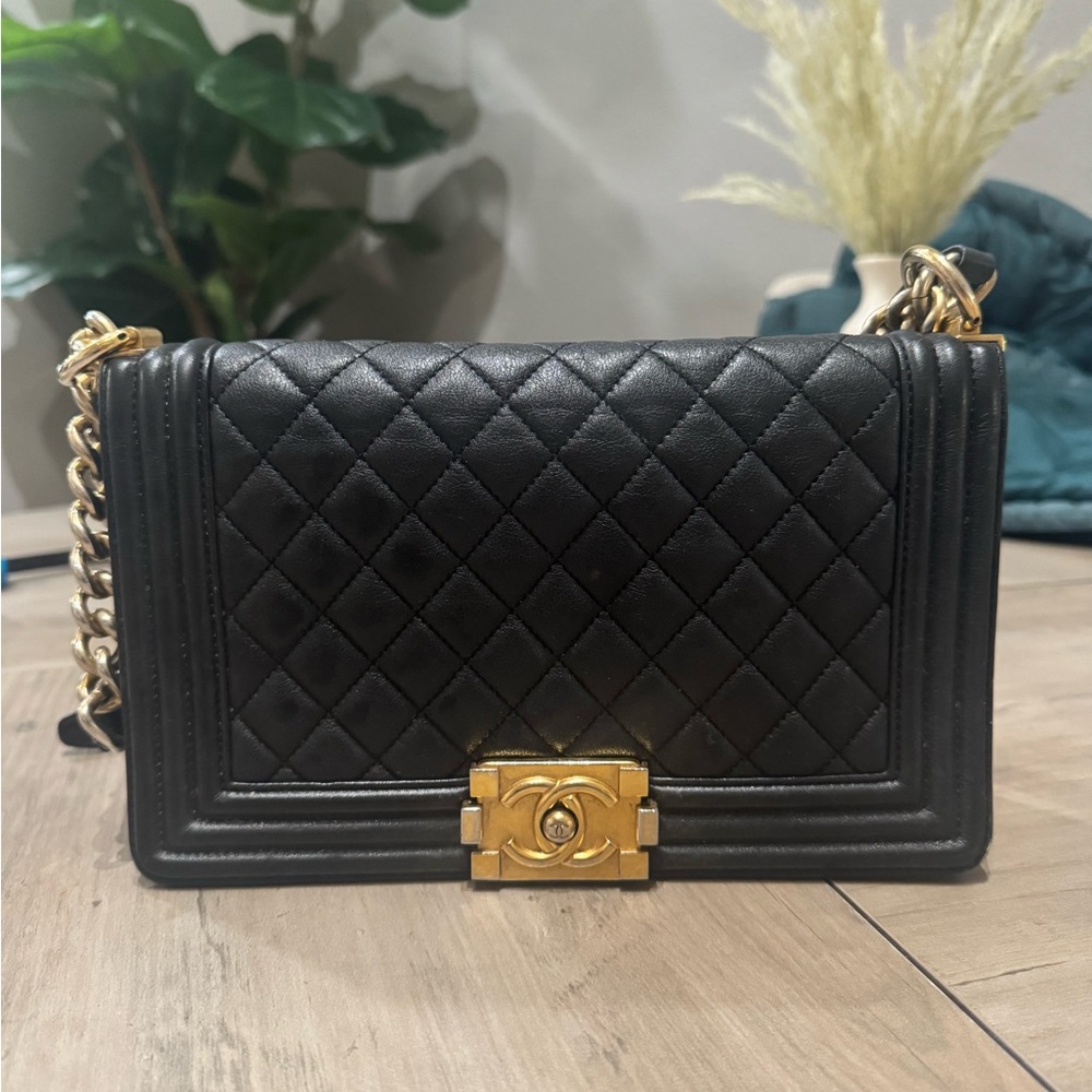Chanel Boy Handbag in black (originally $6900)